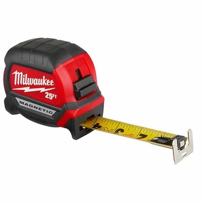 Download Measuring Tapes Rulers High Quality Magnetic New Milwaukee 25 Tape Measure 2 Sided 12 Standout Home Garden