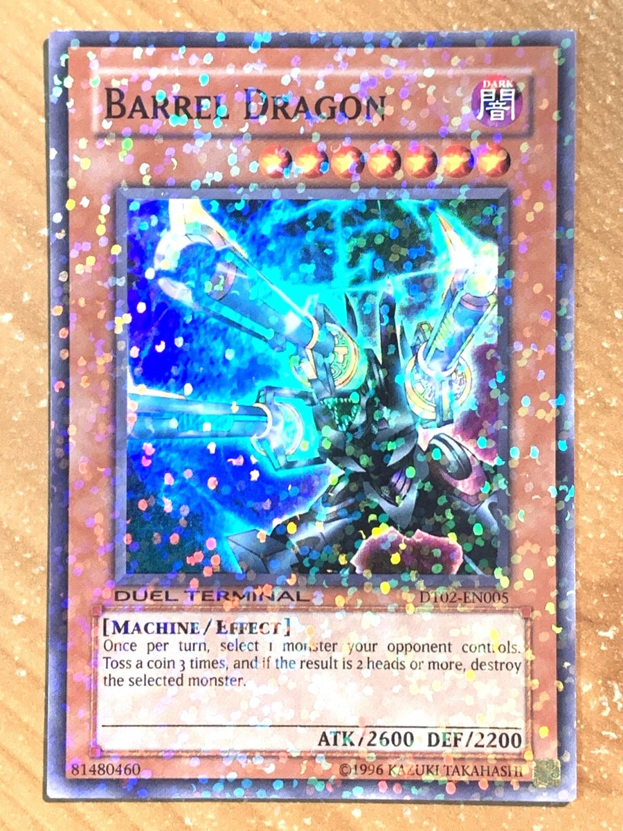 yugioh Barrel Dragon DT02-EN005 Duel Terminal Super Rare NEAR MINT