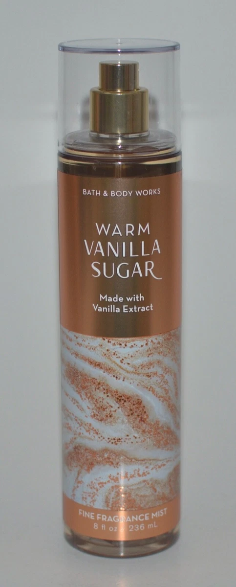 1 NEW BATH & BODY WORKS WARM VANILLA SUGAR FINE FRAGRANCE MIST SPRAY SPLASH  8 OZ