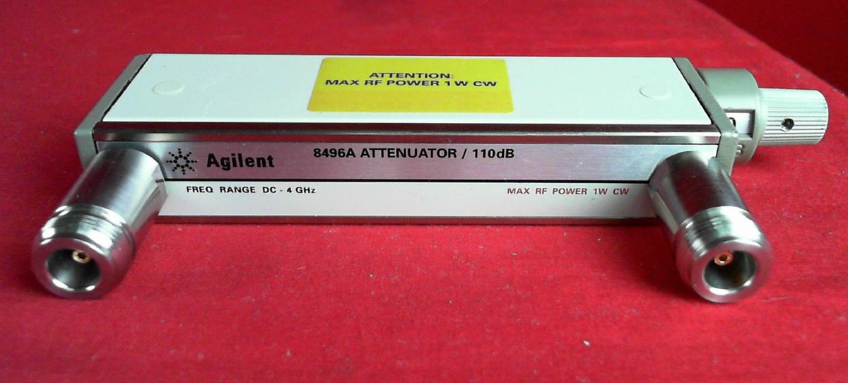 HP Agilent 8496A Manual Step Attenuator, DC- 4GHz, 0-110dB, 10dB 