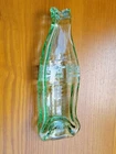 VINTAGE COCA-COLA GREEN GLASS BOTTLE MADE INTO ASH TRAY