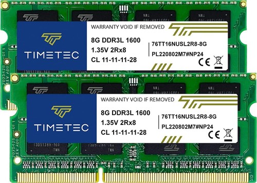 Timetec 16GB KIT(2x8GB) DDR3L/DDR3 1600MHz(DDR3L-1600) PC3L-12800 Non-ECC CL11