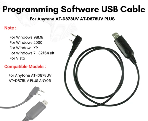 Cable USB de software de programación para Anytone AT-D878UV AT-D878UV PLUS - Imagen 6 de 6