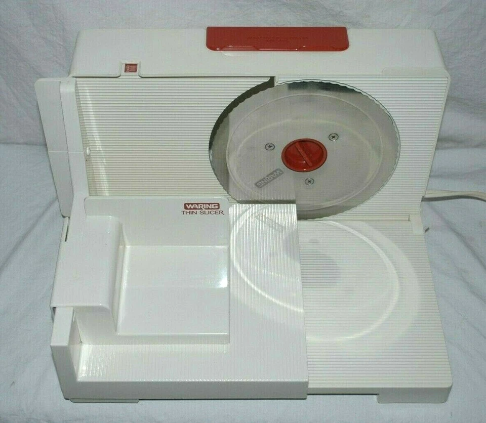 Waring 11FS10 Cortadora Fina Hoja de Acero Inoxidable Cortadora Eléctrica Nueva De Colección Foto 2 de 4