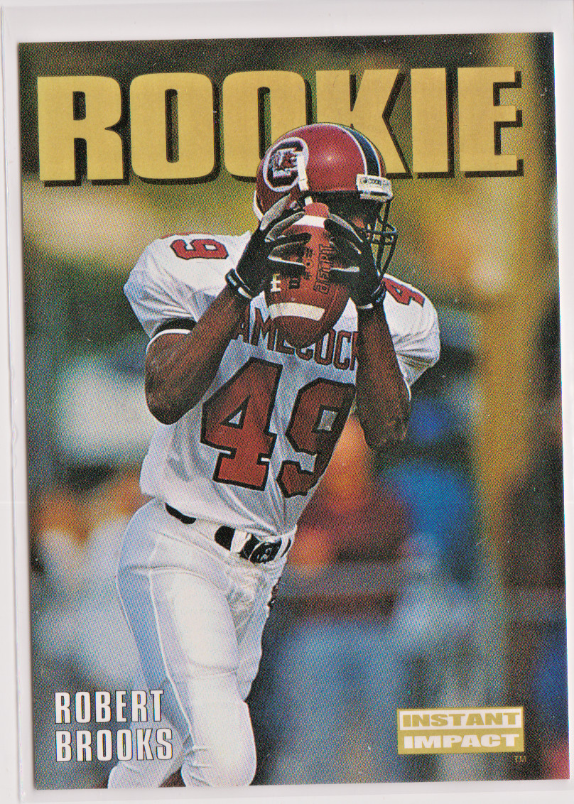 Robert Brooks Packers WR 1992 Skybox INSTANT Impact ROOKIE Card # 333 Near Mint