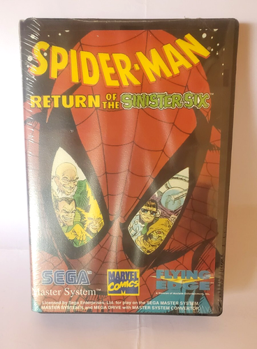 🟢 SPIDER-MAN RETURN OF THE SINISTER SIX  SEGA MASTER SYSTEM MARVEL# SIGILLATO # - Foto 1 di 14