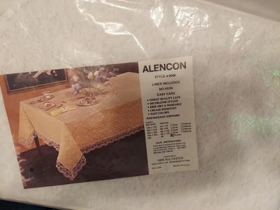 Antique Alencon lace round doily/table Cloth New In Original Package (T11)