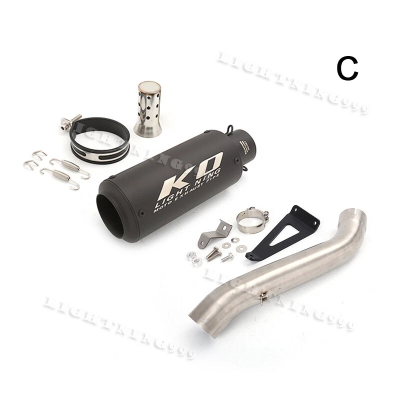 For Aprilia Tuono V4 1100 RR Misano 2017-2020 Exhaust System Mid Pipe Muffler 2" — 第 4/4 张图片