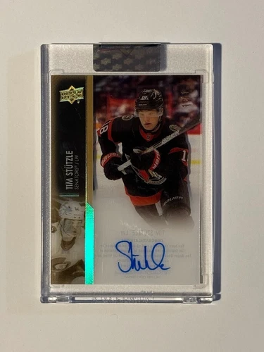 Tim Stutzle 2021-22 Upper Deck Clear Cut Aces Autograph Card # CCTS 1/1