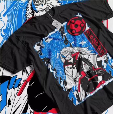 Madara Uchiha T-shirt Naruto Itachi Manga Strip Horror Anime Gift shirt All Size