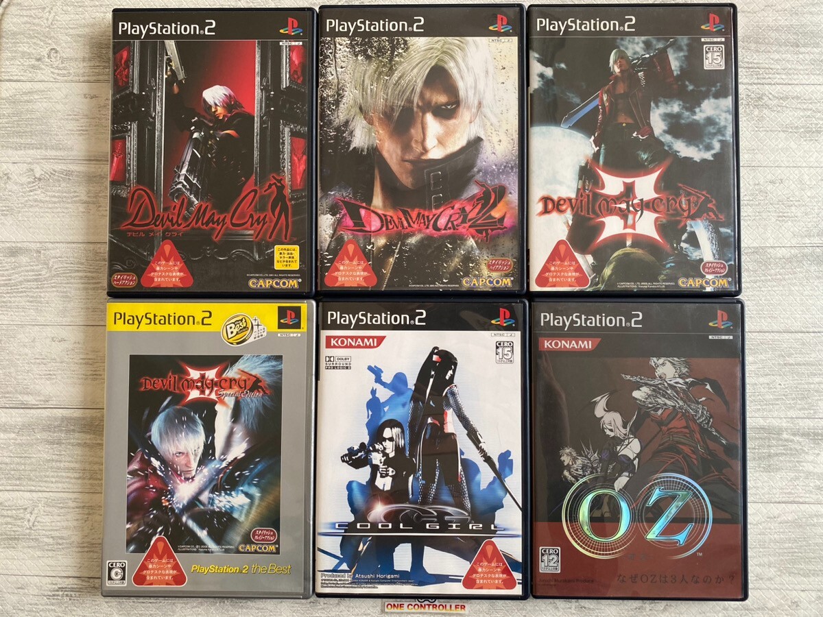 SONY PS2 Devil May Cry 1 2 3 & Special edition & Cool Girl & OZ