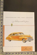 1946 Lincoln Continental Series Coupe Sedan Luxury Motor Engine Auto Car Ad Uv35
