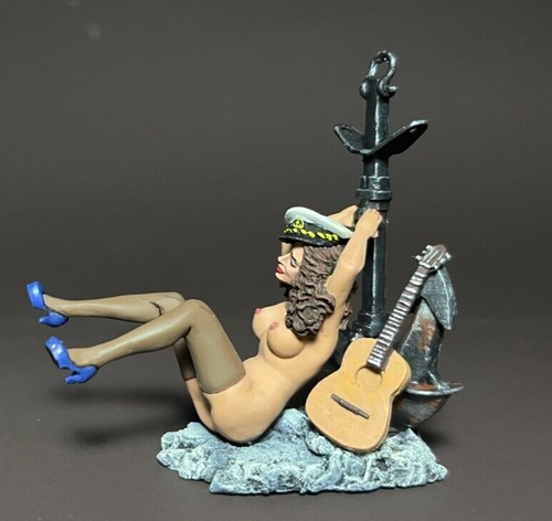 ⭐La ragazza all'ancora. FIGURINA nuda. Action figure in resina 54 mm 1/32 ⭐ - Foto 3 di 6
