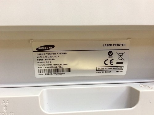Samsung ProXpress M3820ND A4 Mono Laser Printer White Au Seller - Picture 7 of 12