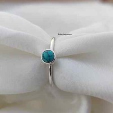 Turquoise Ring ,Handmade Ring, 925 Sterling Silver Ring, Wedding Ring , All Size