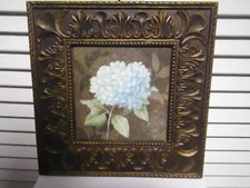 Blue Hydrangeas Oil Painting set of 2 signed by Cynthia Coulter with frame