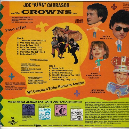 JOE KING CARRASCO u.s. HANNIBAL LP_orig 1980 new wave TEX MEX - Picture 2 of 4