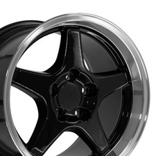 Oe Wheels Cv01-17110-5475-50bm 17 Replica Fits Chevrolet Corvette Zr1 Black