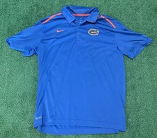 Nike University Of Florida Blue Polo Style Shirt Size Mens XL