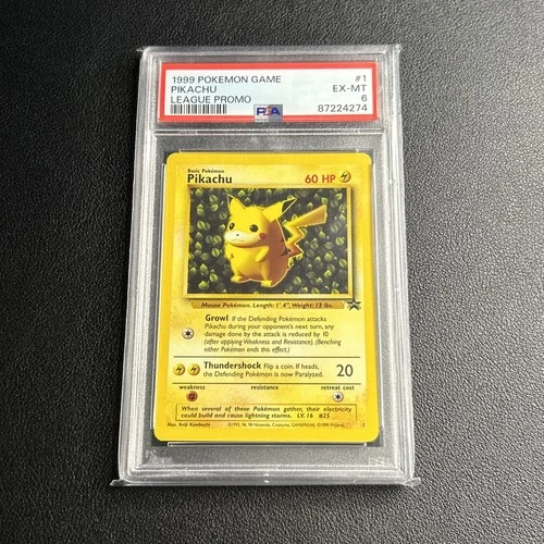 1999 Pokemon Game Pikachu League Promo PSA 6