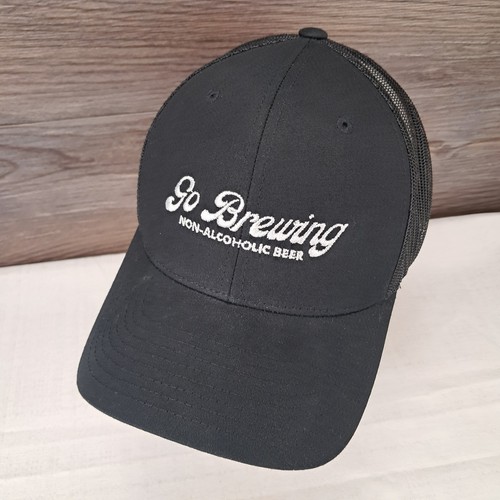 Go Brewing N/A Craft Beer Black Snapback Cap Hat with Mesh Back Naperville Il