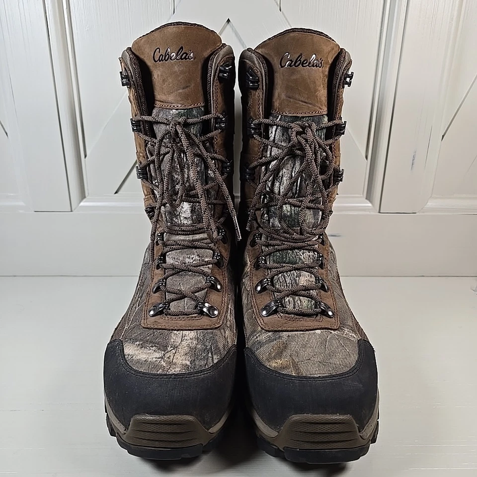 Cabelas Mens 9 Camo Waterproof Insulated Tall Hunting Boot Gore-Tex Thinsulate - Image 2 of 4