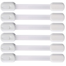 6 Pack Multi-Use Adhesive Straps Locks - Childproofing Baby Proofing Cabinet ...