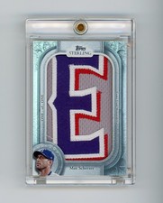2025 Topps Sterling Max Scherzer Game-Used Letter Patch 1/1 Texas Rangers