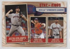 2019 Topps Big League Stat Kings Chris Sale Gerrit Cole Justin Verlander w7v