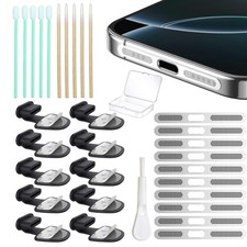  10-Pack USB C Dust Plug, Phone Accessories for iPhone 17 16 5PCS, Black
