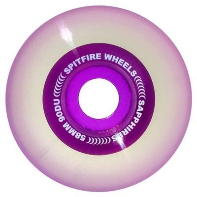 Spitfire Wheels Sapphire Radial 58mm 90A Clear Purple Skateboard