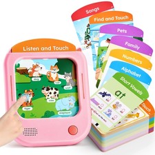 Tableta de aprendizaje para niños de 156 páginas tarjetas flash para tocar para leer con 20 juegos interactivos