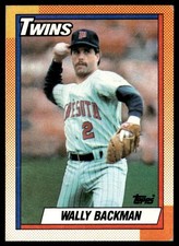 1990 Topps Wally Backman Minnesota Twins #218
