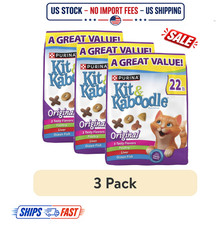 3 Pack Purina Kit  Kaboodle Indoor Cat Food 22 lb Chicken Turkey Blend