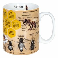 KöNitz Wissensbecher Biene Becher Kaffeebecher Teetasse Tasse Porzellan 360 Ml