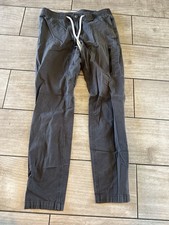 Vuori Pants Men's Ripstop Climber V412 Drawstring Pockets Sz M Gray