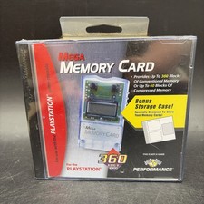 Sony Playstation Ps1 Performance Mega Memory Card  Case Factory Sealed