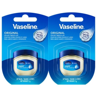 Vaseline Lip Therapy Original, Baume à Lèvres Nourrissant, Lot de 2 (2 x 7g) - Photo 1/4