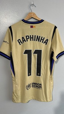 NWT Raphinha Barcelona 2024-25 Away Soccer Jersey Kobe Mamba M