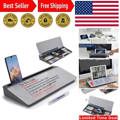 Multi-Functional Tabletop Whiteboard with Drawer for Efficient Workspaces