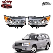 For Subaru Forester Wagon 2006 07 08 Left&Right Side Headlight Halogen Headlamps