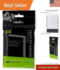 Exact Fit Trading Card Sleeves 100 Pack - Ideal for Double Sleeving Protection