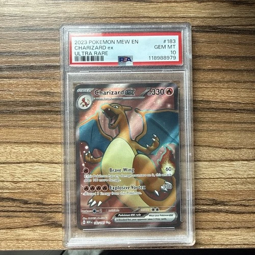 Pokemon PSA 10 Charizard ex 183/165 Scarlet & Violet 151 Holo English