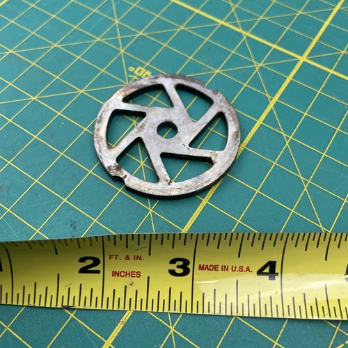 Vintage Rival Grind O Mat Meat Grinder Coarse Plate Replacement Part ONLY - Picture 3 of 3