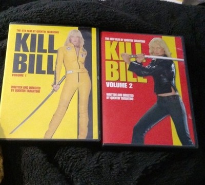Miramax Kill Bill Vol 1 & 2 DVD 2-Disc Set Uma Thurman Tarantino R WS R1