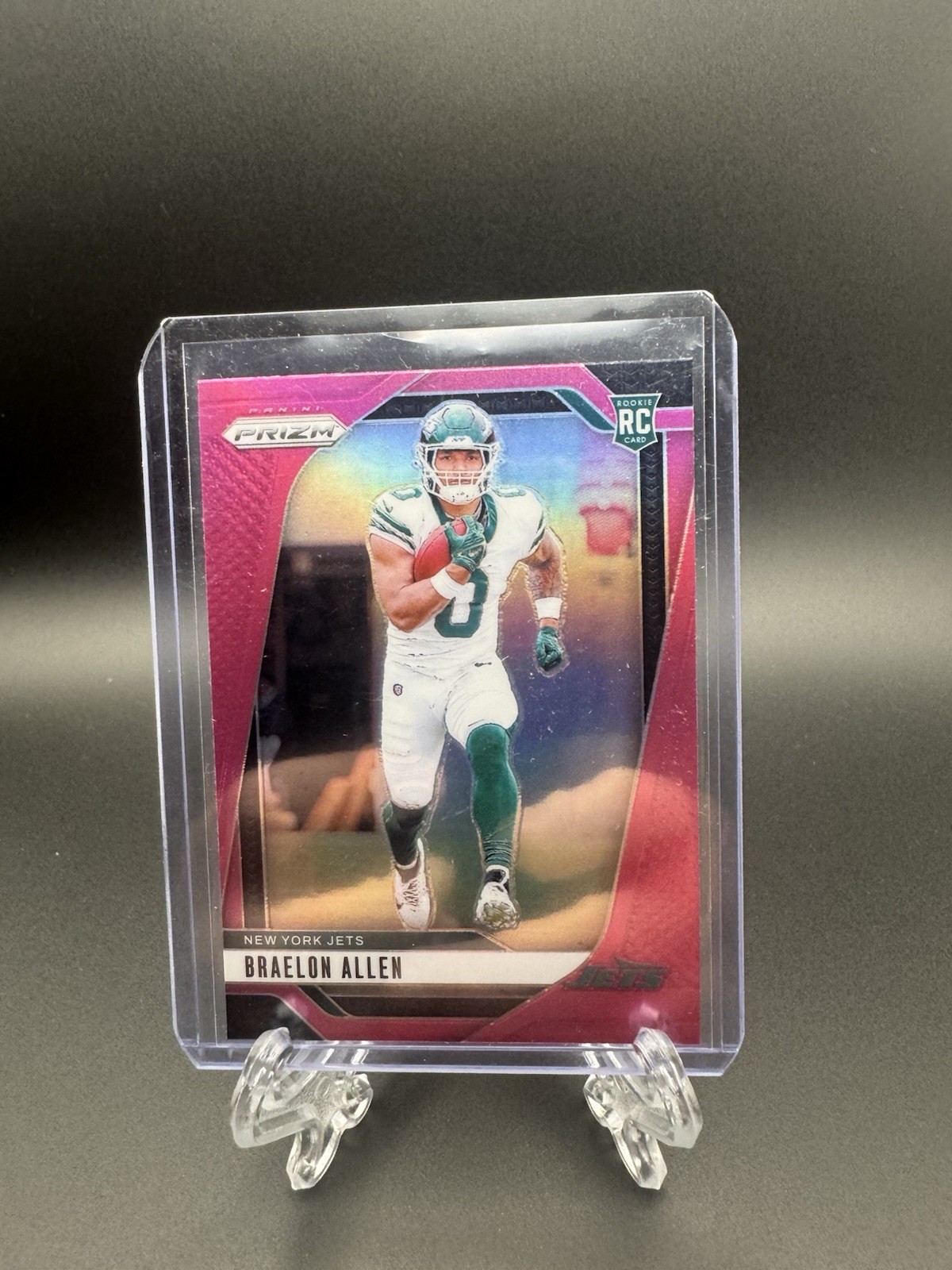 BRAELON ALLEN 2024 Panini Prizm Rookies #311 Pink Prizm NY JETS