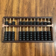 Vintage Lotus-Flower Brand Abacus - 91 Beads - Missing Rod/Beads + Damaged beads