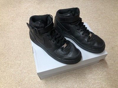 Nike Air Force 1 Mid '07 Triple Black 315123-001 EU 42,5 US9, 2016 kaum getrage
