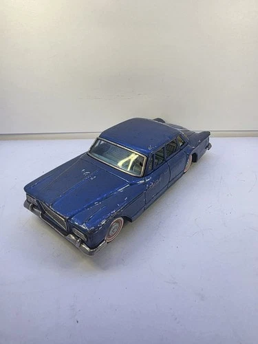 Bandai 1961 CHRYSLER VALIANT blue car Japanese tin litho friction