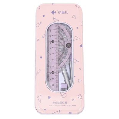 Student Math Geometry Tool Set Student Ruler Compass and Protractor Kit Stude...